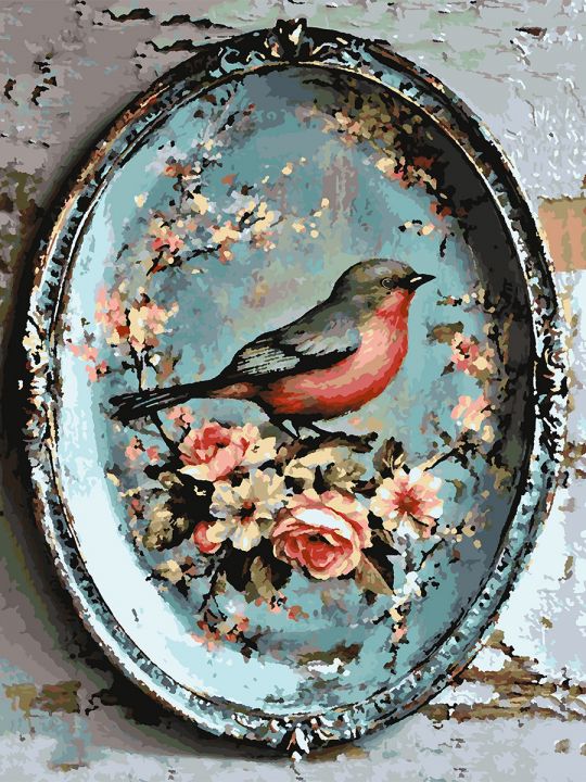 Картина по номерам без подрамника «Винтаж» 80x60 см