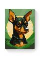 Картина по номерам на подрамнике «Цвергпинчер» 90x70 см