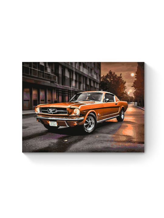 Картина по номерам на подрамнике «Легенда авто» 90x70 см