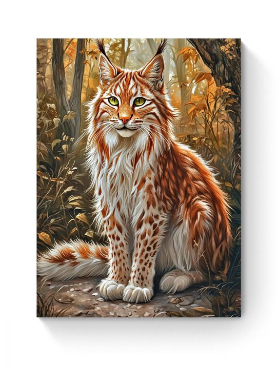 Алмазная мозаика на подрамнике «Красавец леса» 80x60 см