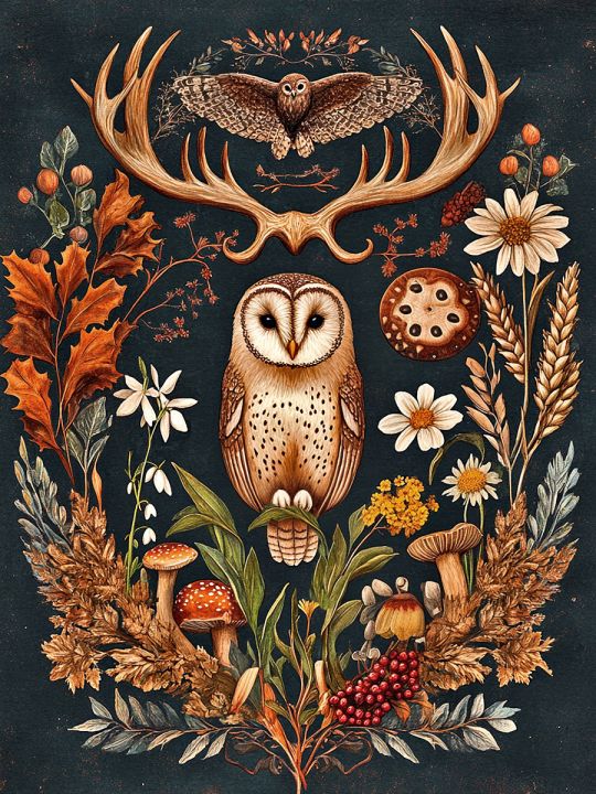 Алмазная мозаика без подрамника «Тайна леса» 50x40 см