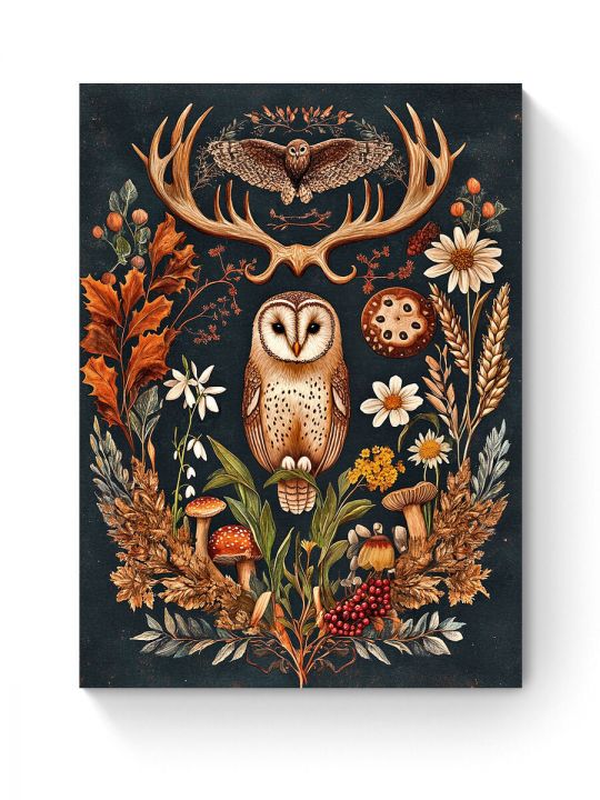 Алмазная мозаика на подрамнике «Тайна леса» 35x25 см