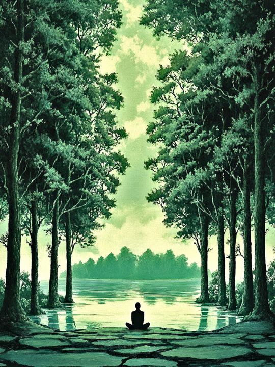 Алмазная мозаика без подрамника «Место силы» 40x30 см