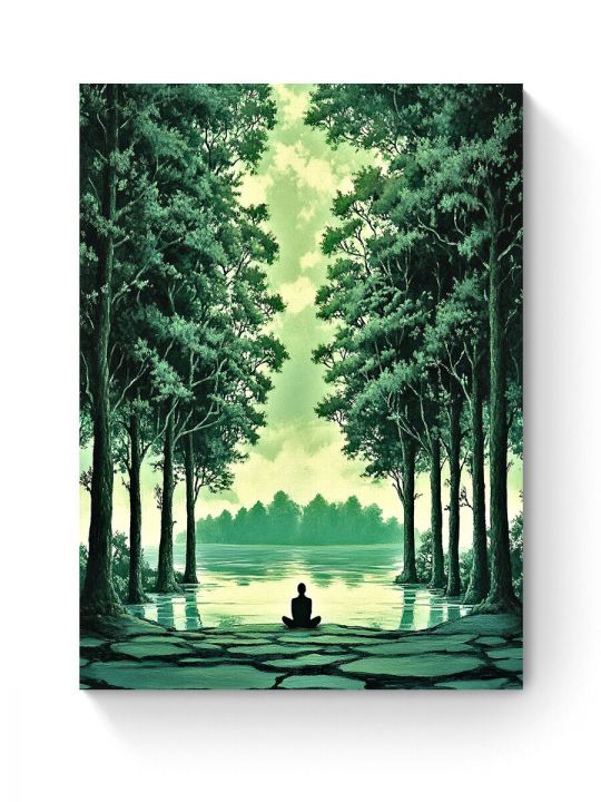 Алмазная мозаика на подрамнике «Место силы» 35x25 см