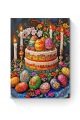 Алмазная мозаика на подрамнике «Кулич на пасху» 35x25 см