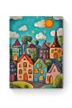 Алмазная мозаика на подрамнике «Детский городок» 90x70 см