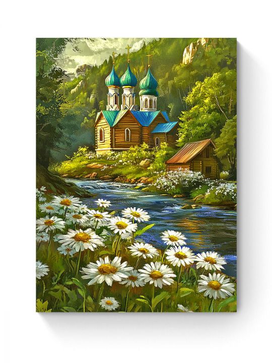 Алмазная мозаика на подрамнике «Святое место» 80x60 см