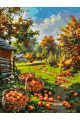 Картина по номерам без подрамника «Урожай яблок» 80x60 см