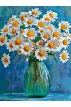 Картина по номерам без подрамника «Ромашки» 80x60 см