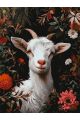 Картина по номерам без подрамника «Белая козочка» 130x100 см
