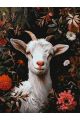 Картина по номерам без подрамника «Белая козочка» 80x60 см