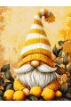 Картина по номерам без подрамника «Лимонный гном» 130x100 см
