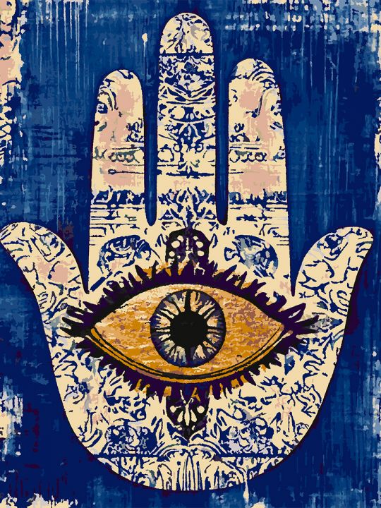 Картина по номерам без подрамника «Глаз Фатимы» 130x100 см