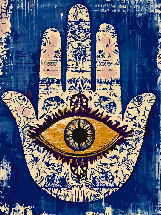 Картина по номерам без подрамника «Глаз Фатимы» 80x60 см