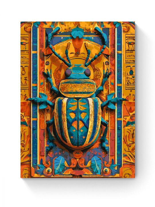 Картина по номерам на подрамнике «Жук Скарабей» 90x70 см