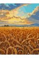 Картина по номерам без подрамника «Поле пшеницы» 90x70 см