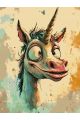 Картина по номерам без подрамника «Единорожек» 130x100 см