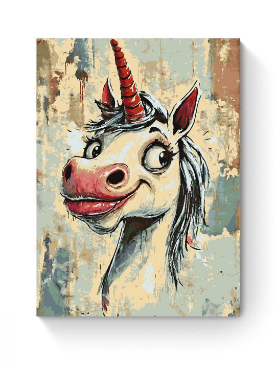 Картина по номерам на подрамнике «Единорожка» 80x60 см