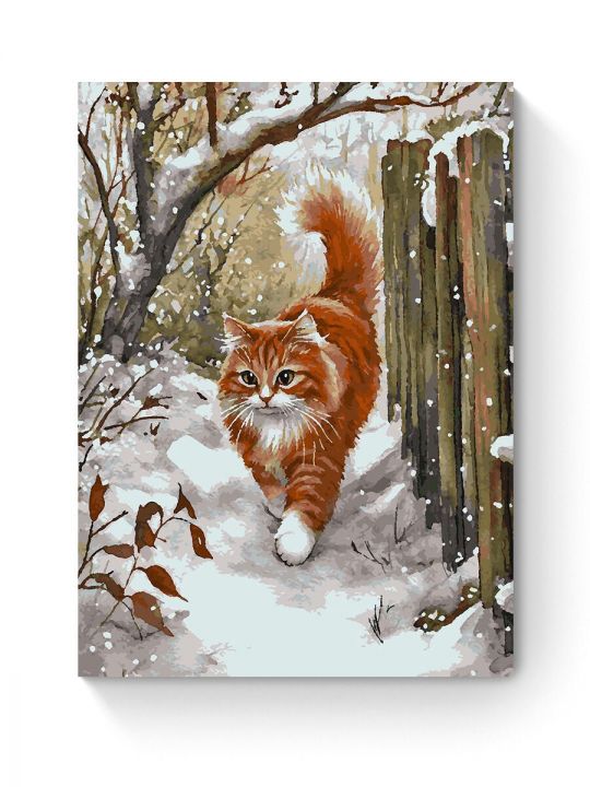 Картина по номерам на подрамнике «Рыжий кот» 80x60 см