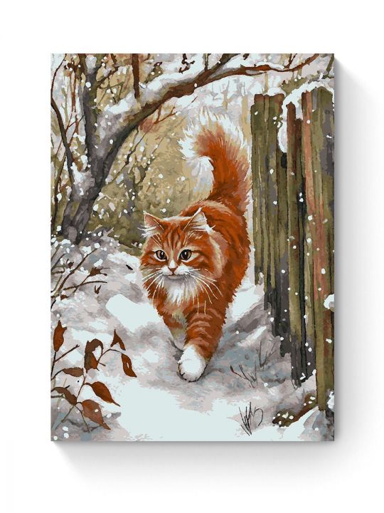 Картина по номерам на подрамнике «Рыжий кот» 90x70 см