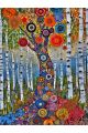 Алмазная мозаика без подрамника «Березовая роща» 70x50 см
