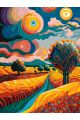Картина по номерам без подрамника «Красочный вид» 130x100 см