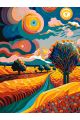 Картина по номерам без подрамника «Красочный вид» 80x60 см