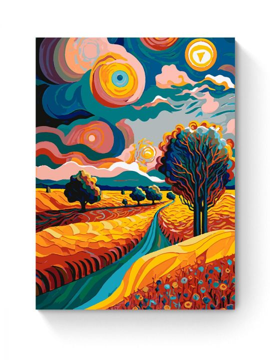 Картина по номерам на подрамнике «Красочный вид» 80x60 см