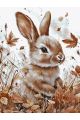 Картина по номерам без подрамника «Кролик» 130x100 см