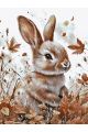 Картина по номерам без подрамника «Кролик» 80x60 см
