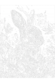 Картина по номерам без подрамника «Кролик» 80x60 см