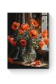 Картина по номерам на подрамнике «Маки в вазе» 90x70 см