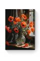 Картина по номерам на подрамнике «Маки в вазе» 80x60 см