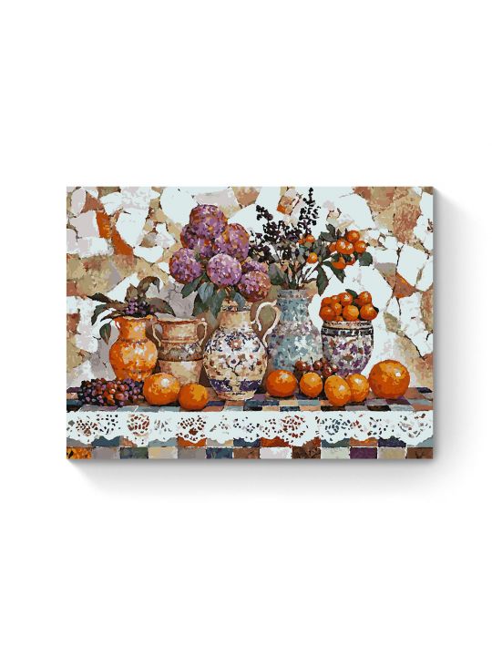 Картина по номерам на подрамнике «Керамика» 80x60 см