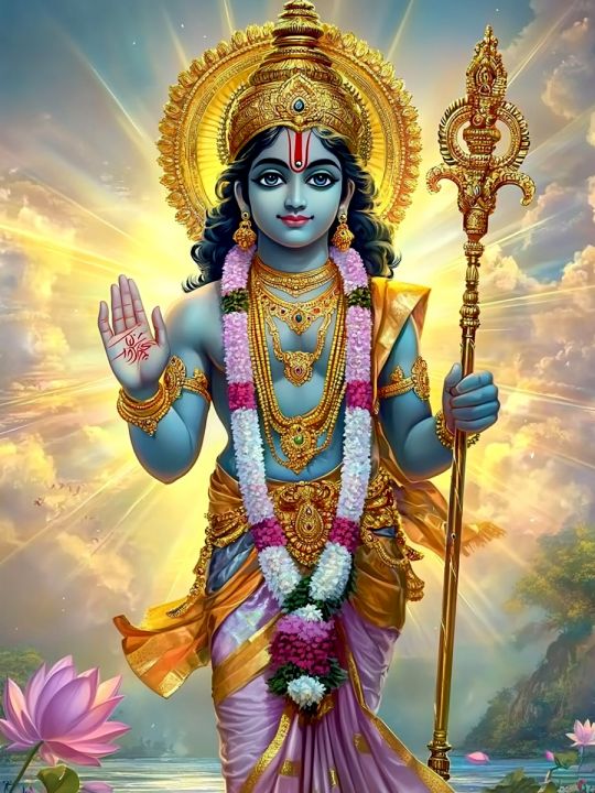 Алмазная мозаика без подрамника «Вишну» 70x50 см