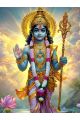 Алмазная мозаика без подрамника «Вишну» 70x50 см