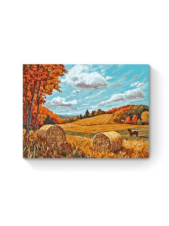 Картина по номерам на подрамнике «Поле пшеницы» 80x60 см