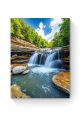 Алмазная мозаика на подрамнике «Водопад» 70x50 см