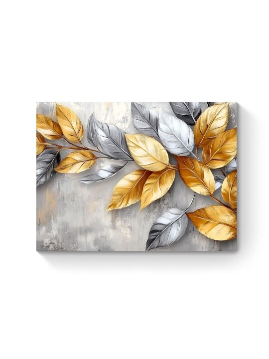 Алмазная мозаика на подрамнике «Серое золото» 80x60 см