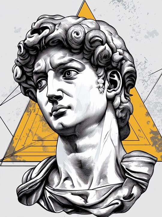 Алмазная мозаика без подрамника «Давид» 80x60 см