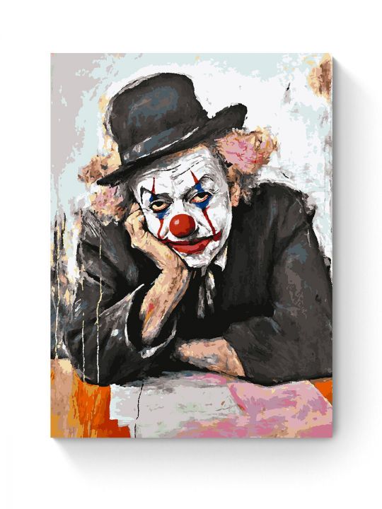 Картина по номерам на подрамнике «Клоун» 90x70 см