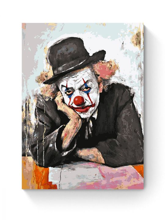 Картина по номерам на подрамнике «Клоун» 80x60 см