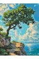 Картина по номерам на подрамнике «Дуб на скале» 90x70 см