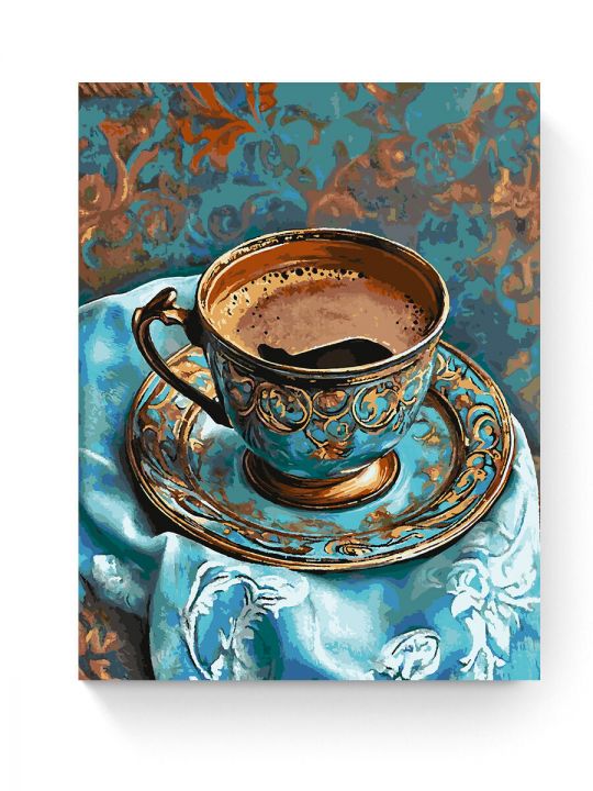 Картина по номерам на подрамнике «Турецкий кофе» 90x70 см