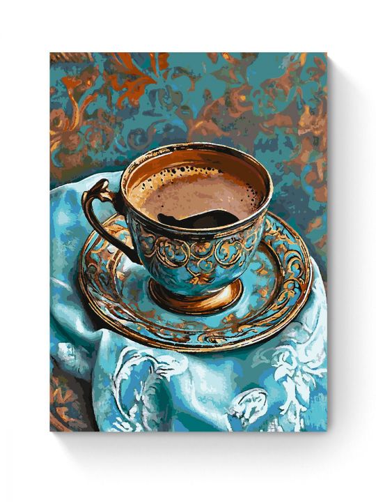 Картина по номерам на подрамнике «Турецкий кофе» 80x60 см