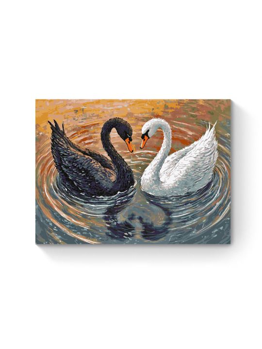 Картина по номерам на подрамнике «Инь и ян» 90x70 см