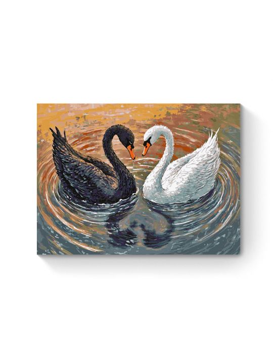 Картина по номерам на подрамнике «Инь и ян» 80x60 см