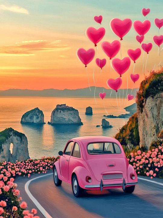 Алмазная мозаика без подрамника «Путешествие» 35x25 см