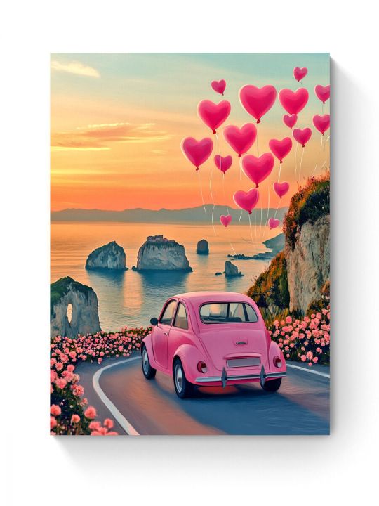 Алмазная мозаика на подрамнике «Путешествие» 90x70 см