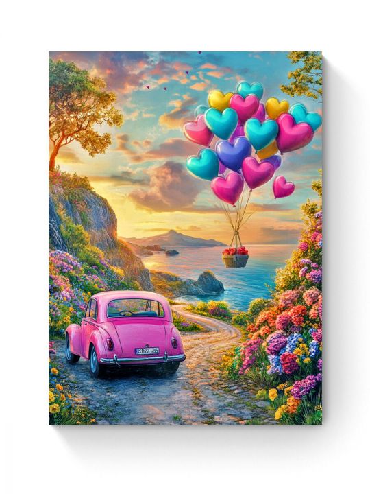 Алмазная мозаика на подрамнике «Розовая мечта» 50x40 см